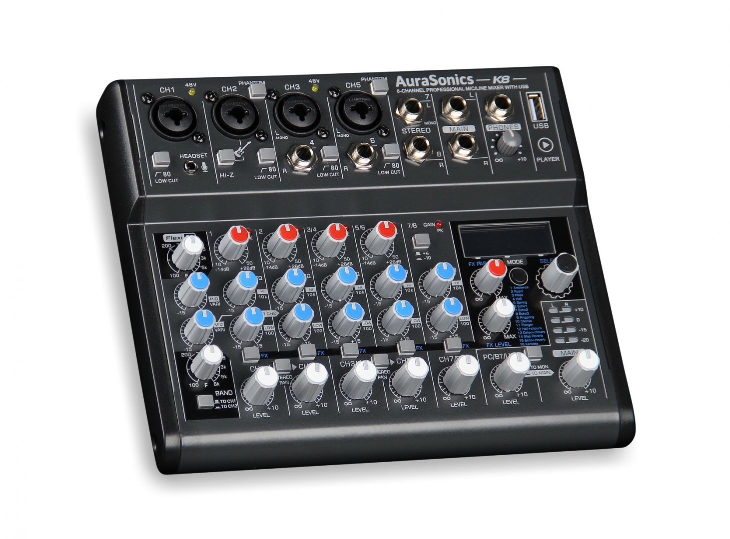 AuraSonics K8 компактный микшерный пульт в Торжке