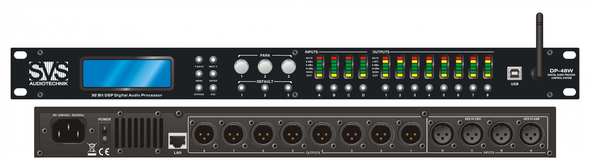 SVS Audiotechnik DP-48W Цифровой процессор: 4 входа 8 выходов в Торжке